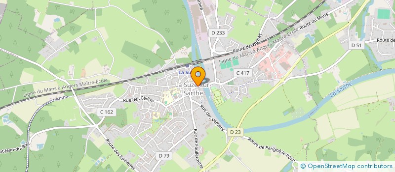 localisation de l'entreprise AGB  LA SUZE-SUR-SARTHE