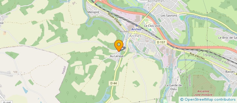 localisation de l'entreprise AGB  ARCHES