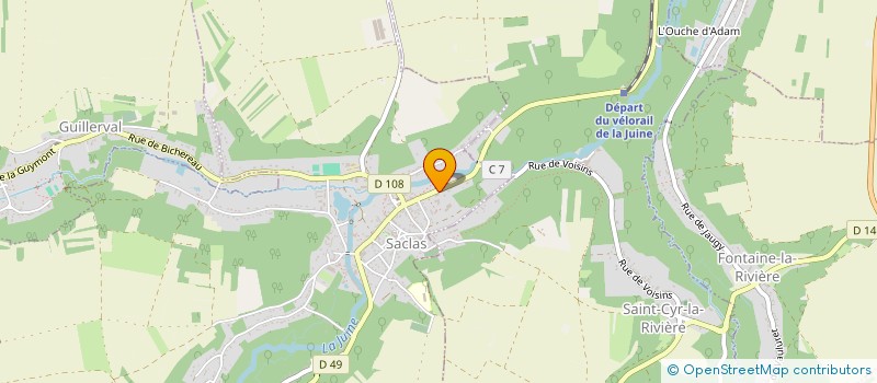 localisation de l'entreprise AGB  SACLAS