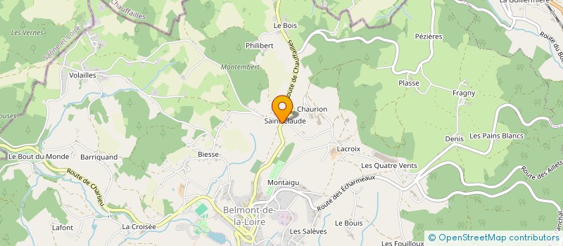 localisation de l'entreprise AGB IMPRIMERIE  BELMONT-DE-LA-LOIRE