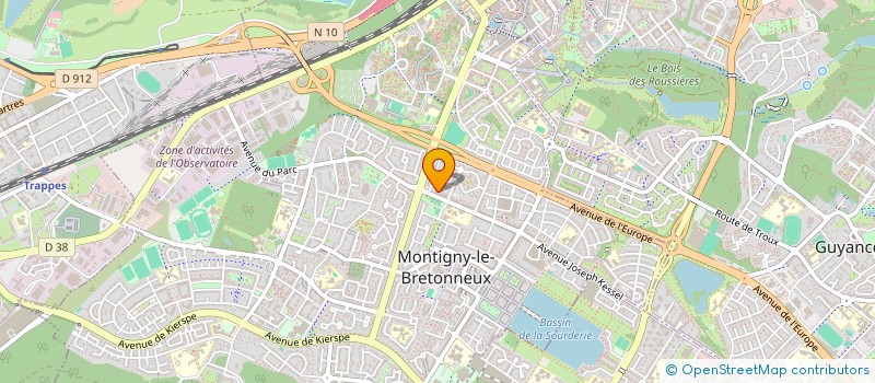 localisation de l'entreprise AGB RENOV  MONTIGNY-LE-BRETONNEUX
