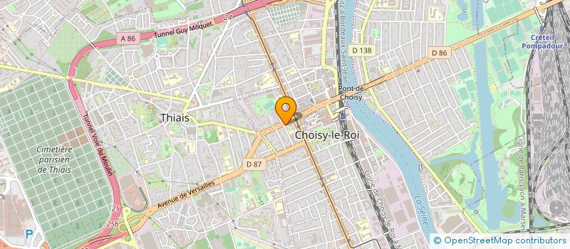 localisation de l'entreprise AGB RESTAURATION  CHOISY-LE-ROI