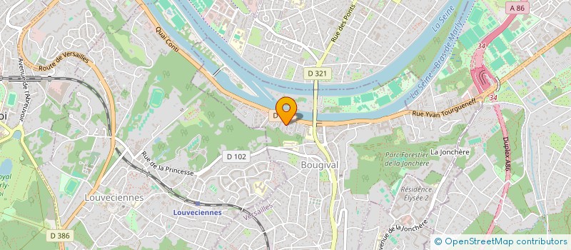 localisation de l'entreprise AGB SERVICES  BOUGIVAL