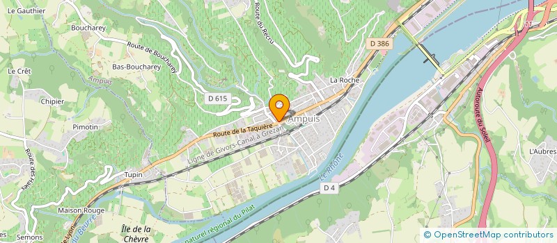 localisation de l'entreprise AGB2  AMPUIS