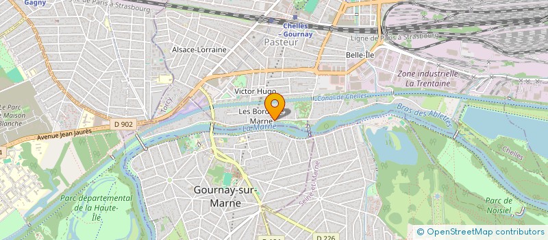 localisation de l'entreprise AGBM  CHELLES