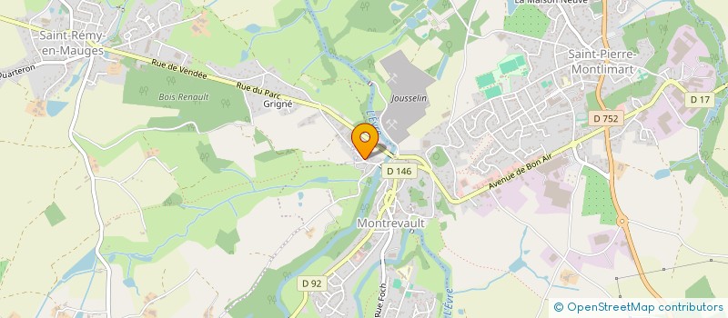 localisation de l'entreprise AGBO-HOLDING à MONTREVAULT-SUR-EVRE