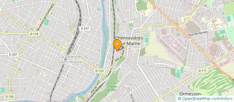 localisation de l'entreprise AGBVINS  CHENNEVIERES-SUR-MARNE