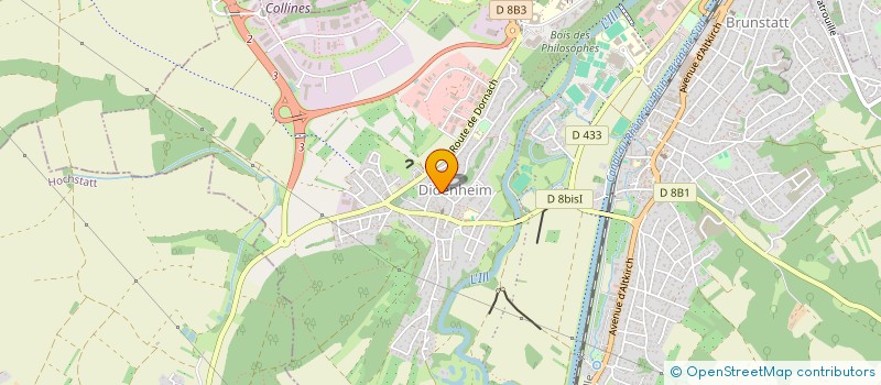 localisation de l'entreprise AGC  BRUNSTATT-DIDENHEIM