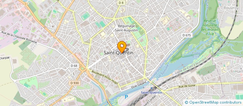 localisation de l'entreprise AGC à SAINT-QUENTIN