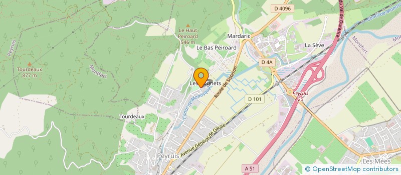 localisation de l'entreprise AGC à MANOSQUE