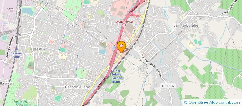 localisation de l'entreprise AGC AUTOMOBILES SAINTE EULALIE  SAINTE-EULALIE