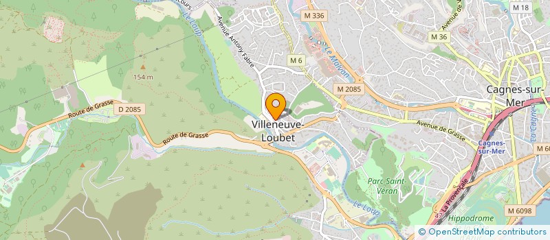 localisation de l'entreprise AGC AZUR à VILLENEUVE-LOUBET