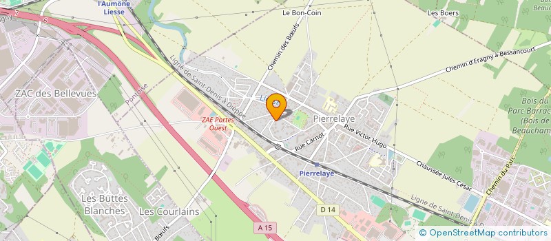 localisation de l'entreprise AGC BATIMENT  PIERRELAYE