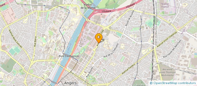 localisation de l'entreprise AGC CERFRANCE MAINE-ET-LOIRE à ANGERS