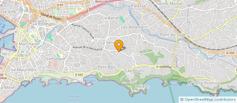 localisation de l'entreprise AGC CONCEPTION  TOULON