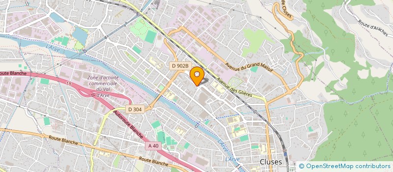 localisation de l'entreprise AGC DESTINATION PROPRETE à CLUSES