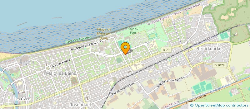 localisation de l'entreprise AGC IMMO à DUNKERQUE