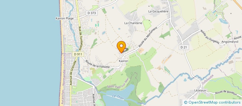 localisation de l'entreprise AGC - JAJ  SAINT-PAIR-SUR-MER