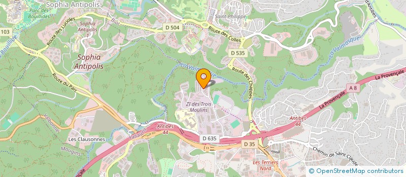 localisation de l'entreprise AGC MARINE SATELLITE  ANTIBES