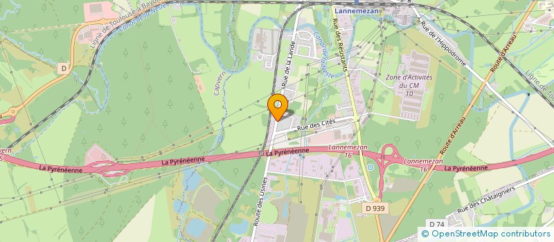 localisation de l'entreprise AGC MULTI MATERIAL EUROPE SASU à LANNEMEZAN