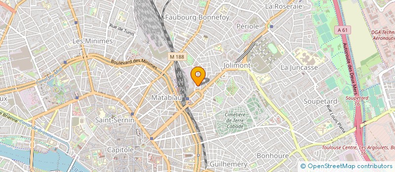 localisation de l'entreprise AGC PAYE  TOULOUSE