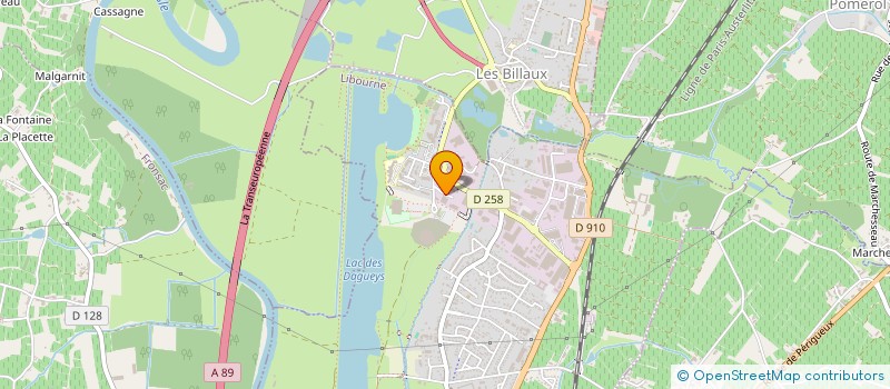 localisation de l'entreprise AGC SERVICES à LIBOURNE