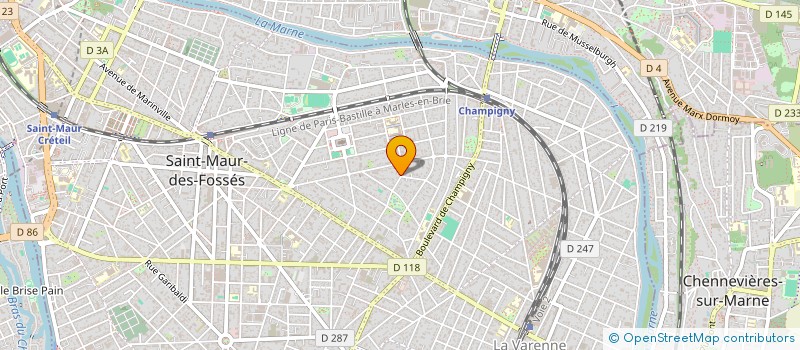 localisation de l'entreprise AGC33 à SAINT-MAUR-DES-FOSSES