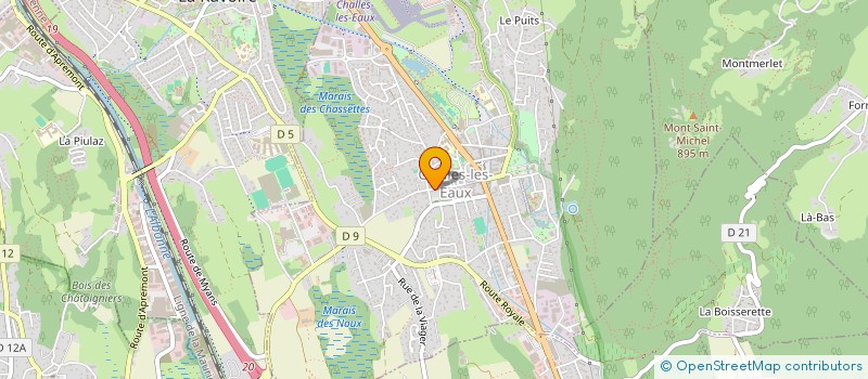 localisation de l'entreprise AGCA 73  CHALLES-LES-EAUX