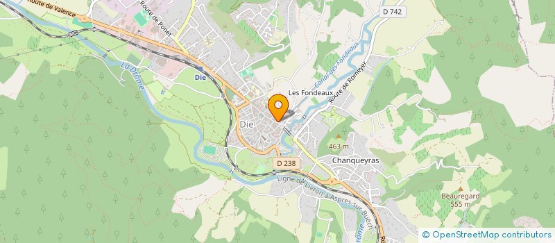 localisation de l'entreprise AGCDL à DIE