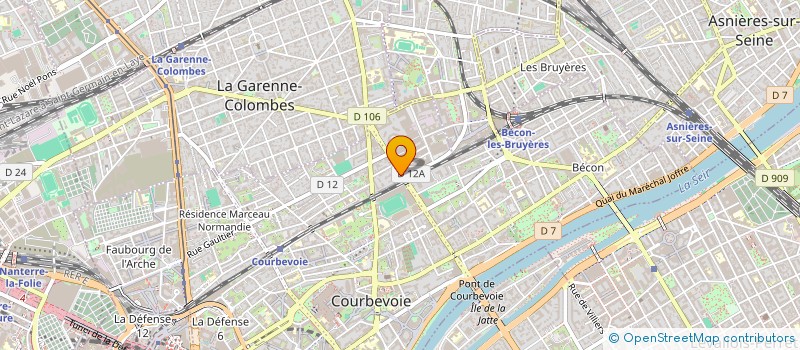 localisation de l'entreprise AGCE CENTRALISEE OPERATIONNELLE SECUR à COURBEVOIE