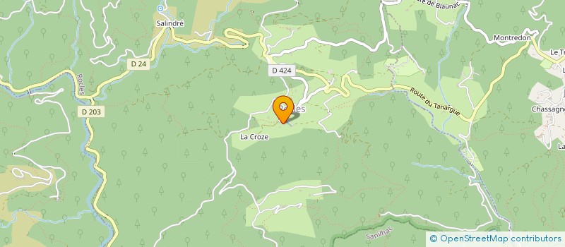 localisation de l'entreprise AGCE DEP DEVELOPPEMENT AMENAGEMENT RURAL à LARGENTIERE