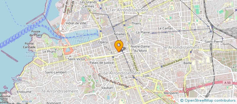 localisation de l'entreprise AGCE DEPT PROT GEST VALEUR ESPAC SENSIB à MARSEILLE