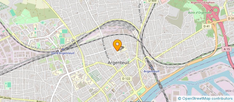 localisation de l'entreprise AGCE DISTR FABRI ETUDE FABRI NOUV APPLI  ARGENTEUIL