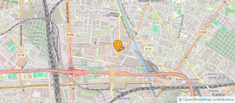 localisation de l'entreprise AGCE DISTRIBUTION CULTURELLE (A.D.C.)  AUBERVILLIERS