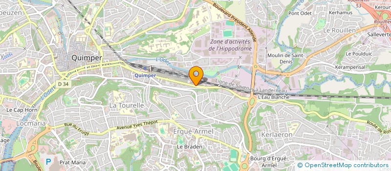 localisation de l'entreprise AGCE FINISTERIENNE PROTECTION HABITAT  QUIMPER