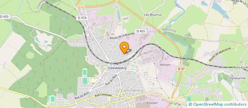 localisation de l'entreprise AGCE FONDERIES D AUVERGNE ET DU CENTRE à COMMENTRY