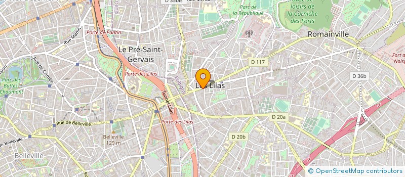 localisation de l'entreprise AGCE FR DISTRIBUTION AFD-ALLOSHOPPING  LES LILAS