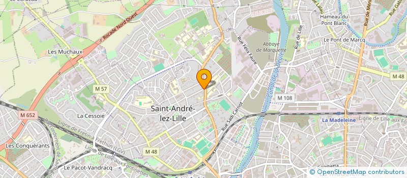 localisation de l'entreprise AGCE GARDIENNAGE INTERVENTIONS RONDES  SAINT-ANDRE-LEZ-LILLE