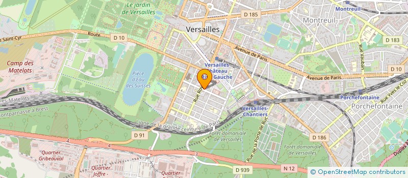 localisation de l'entreprise AGCE IMMOBILIERE MAT IMMOBILIER à VERSAILLES