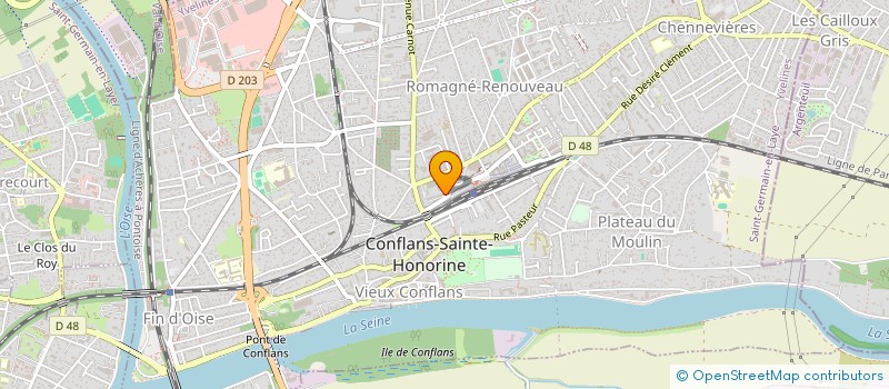 localisation de l'entreprise AGCE INT DE PREVENTION ET DESECURITE à CONFLANS-SAINTE-HONORINE
