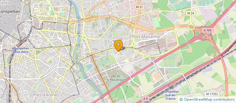 localisation de l'entreprise AGCE LANGUEDOCIENNE CONCEPT - REALISAT à MONTPELLIER