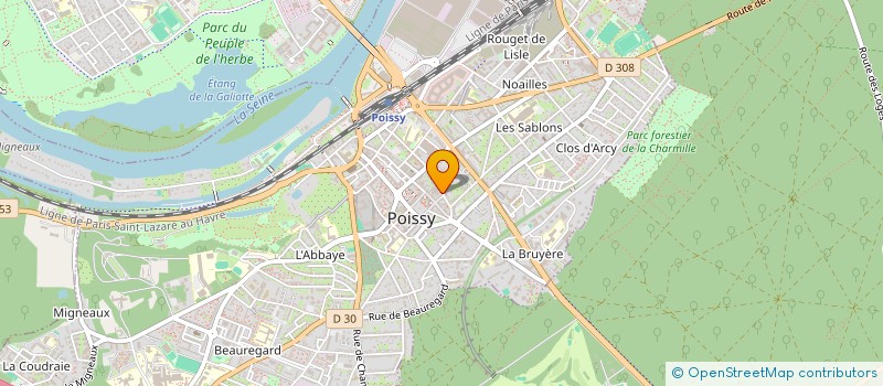localisation de l'entreprise AGCE PROMOTION ENVIRONNEMENT PROPRE à POISSY