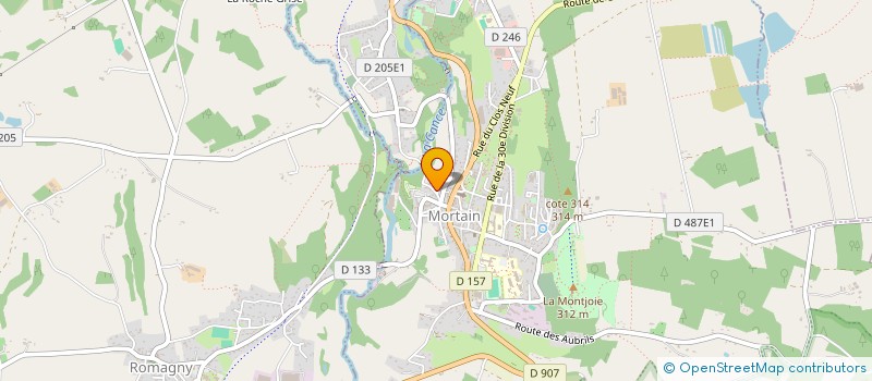 localisation de l'entreprise AGCI SERVICE à ROMAGNY FONTENAY