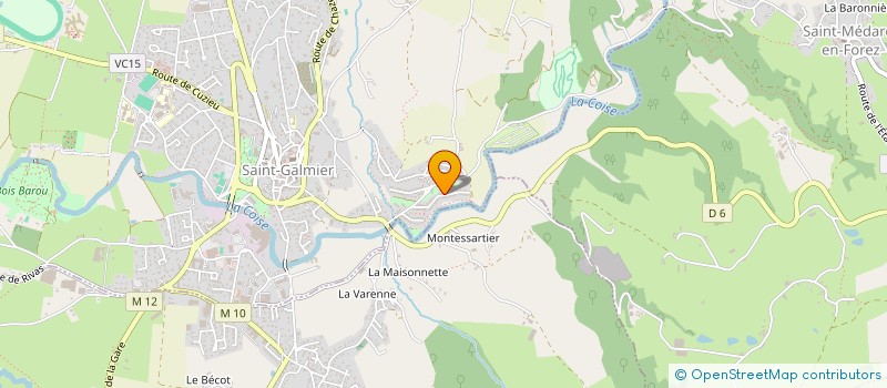 localisation de l'entreprise AGCJ BATIMENT à SAINT-GALMIER