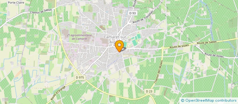 localisation de l'entreprise AGCLIM  CAMARET-SUR-AIGUES