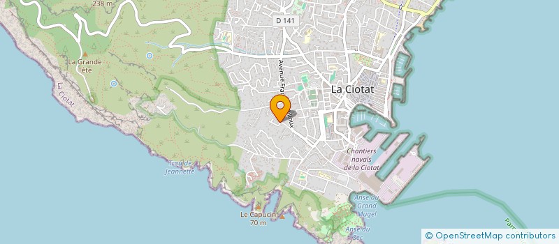 localisation de l'entreprise AGCS IMMO  LA CIOTAT