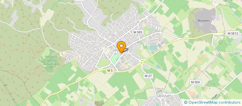 localisation de l'entreprise AGD CONSTRUCTION  PIGNAN