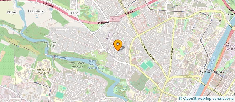 localisation de l'entreprise AGD IMMO  ANGERS