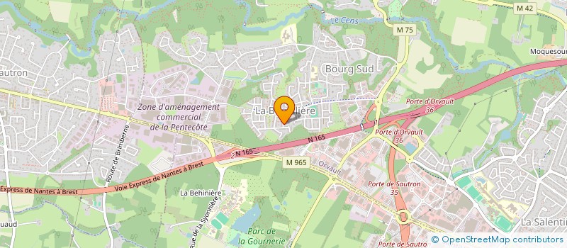 localisation de l'entreprise AGDA à ORVAULT