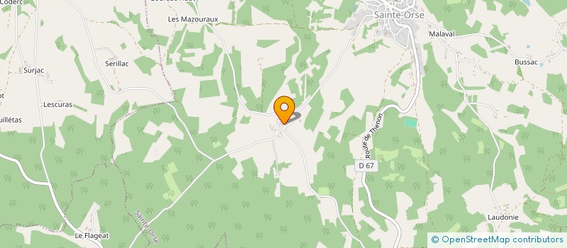 localisation de l'entreprise AGDALROSAS à SAINTE-ORSE